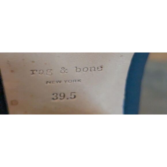 rag & bone 39.5 (US 9.5) Black Leather Ankle Boots - Picture 3 of 5